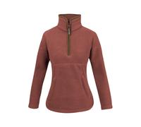 Jack Pyke Ladies 1/2 Zip Sherpa Fleece Pullover Burnt Copper - Extra Large