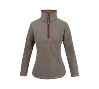 Jack Pyke Ladies 1/2 Zip Sherpa Fleece Pullover Shiitake - Medium