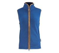 JACK PYKE Ladies Countryman 300g Thermal Fleece Gilet for Women, Lightweight Ladies Gilet and Bodywarmer with Faux Antiqued Leather Trim, Ideal for Outdoor Adventures - Denim X-Large