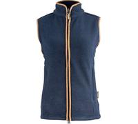JACK PYKE Ladies Countryman 300g Thermal Fleece Gilet for Women, Lightweight Ladies Gilet and Bodywarmer with Faux Antiqued Leather Trim, Ideal for Outdoor Adventures - Navy XX-Large