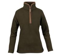 Jack Pyke Ladies Countryman Fleece Pullover - Dark Olive Green NEW