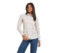 JACK PYKE Ladies Countryman Shirt Large Check Brown Size 16