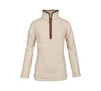 JACK PYKE Ladies Half Zip Sherpa Fleece Pullover - Deep Pile Warm Outdoor Jumper with Zipped Kangaroo Pocket and Drawstring Waist for Outdoor Walking and Daily Wear - Sail - S