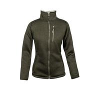 JACK PYKE Ladies Scandinavian Fleece Jacket - Warm Sherpa Lined Womens Fleece Jacket with Full Zip and Pockets - Winter Outdoor Jacket for Daily Wear, Dark Olive M