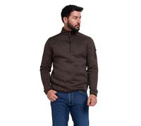 JACK PYKE Melange Quarter Zip Fleece Long Sleeve Brown Fleck X-Large