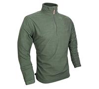 JACK PYKE Men’s Fleece Pullover Top - 160gsm Lightweight Quarter Zip Fleece Jacket, 100% Polyester, Zipped Chest Pocket, Field Jumper for Hiking, Work & Outdoor Wear - Green Small