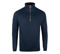 JACK PYKE Men’s Half Zip Sweatshirt - Outdoor Countryside Jumper with High Collar & Metal Zip Ring & Ribbed Cuffs - Ideal for Mild Cool Weather, Countryside and Casual Walks - Navy, X-Large