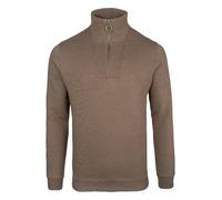 JACK PYKE Men’s Half Zip Sweatshirt - Outdoor Countryside Jumper with High Collar & Metal Zip Ring & Ribbed Cuffs - Ideal for Mild Cool Weather, Countryside and Casual Walks - Barley, Large