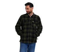 Jack Pyke Men’s Tundra Shirt - Checked Flannel Long Sleeve Zip Shirt with Fl