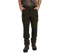 JACK PYKE Men’s Waterproof Trousers - Green Softshell Trousers with Zipped Pockets and Large Belt Loops, Ideal for Hunting, Hiking, Camping, and Outdoor Field Use,X-Large