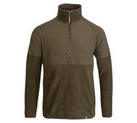 JACK PYKE Bleasdale Half Zip Fleece Top - Lightweight Outdoor Soft Fleece Jacket for Mens with Zipped Pocket and Contrast Panels - Ideal Warm Mid Layer for Hiking, Camping - Dark Olive Large