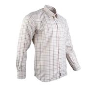 Jack Pyke Mens Countryman Check Long Sleeve Shirt Burgundy XX-Large