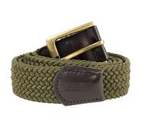 Jack Pyke Men's Countryman Leather Trim Elasticated Waist Belt in Green Jack Pyke Green One Size