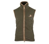 Jack Pyke Mens Countryman Thermal Fleece Gilet Pheasant Motif Dark Olive XX-Large