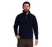 JACK PYKE Men's Fleece Pullover, Warm Half Zip Fleece Top, Lightweight Outdoor Fleece Jacket for Mens, Elasticated Cuffs, Extended Back, Field Jumper for Autumn, Winter, Hiking, Work - Navy L