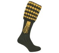 Jack Pyke Men's Pebble Shooting Socks with Garters in Green | Size: 8-11 Jack Pyke Green 8-11