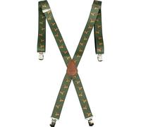 Jack Pyke Men's Pheasant Leather Trouser Braces in Bright Green Jack Pyke Bright Green One Size