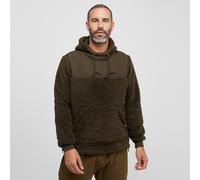 JACK PYKE Men’s Sherpa Fleece Hoodie Gen 2, Long Sleeve Hunting & Hiking Fleece Jacket Mens with Zipped Kangaroo Pockets, Elbow & Shoulder Patches, Drawstring Hood - Dark Olive, XL