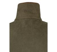 JACK PYKE Technical Moleskin Gilet for Men - Lightweight Fleece Lined Country Vest with Nubuck Trim & Stand Collar - Full Zip Sleeveless Outdoor Gilet for Shooting & Outdoor Wear - Dark Olive - XL