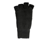 Jack Pyke Men's Thinsulate Plain Fingerless Gloves in Black Jack Pyke Black One Size
