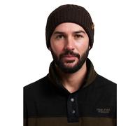 JACK PYKE Merino Wool Beanie Hat Unisex - Lightweight & Warm Winter Beanie Hats for Women & Men, Cable Knit Design, Foldable & Practical, Ideal for Outdoor Wear - Green