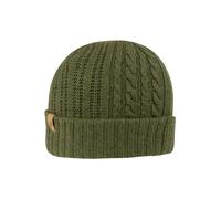 JACK PYKE Merino Wool Beanie Hat Unisex - Lightweight & Warm Winter Beanie Hats for Women & Men, Cable Knit Design, Foldable & Practical, Ideal for Outdoor Wear - Brown