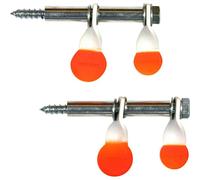 Jack Pyke Mini Double Spinner Target Pack of 2 in Orange Jack Pyke Orange