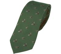 Jack Pyke Silk Tie Pheasant Hunting Formal Gift Neck Tie Fashion Country Green