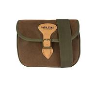 JACK PYKE Speed Loader Cartridge Bag Duotex - Durable Shooting Bag with Leather Fastenings, Adjustable Strap, Holds 70+ Cartridges for Clay Shooting & Game - Brown