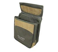 JACK PYKE Sporting Cartridge Pouch - 600D Cordura Shotgun Shell Holder with Dual Pockets, Belt Mounted, Holds 50 Cartridges, Waterproof Ammo Bag for Clay & Game Shooting - Green