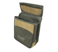 JACK PYKE Sporting Cartridge Pouch - 600D Cordura Shotgun Shell Holder with Dual Pockets, Belt Mounted, Holds 50 Cartridges, Waterproof Ammo Bag for Clay & Game Shooting - Green