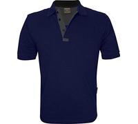 JACK PYKE Sporting Men’s Polo Shirt, Polycotton Clay Shooting Polo with Quilted Shoulders, Comfortable Fit, Ideal for Casual Everyday Wear - Navy Blue, XL