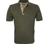 JACK PYKE Sporting Men’s Polo Shirt, Polycotton Clay Shooting Polo with Quilted Shoulders, Comfortable Fit, Ideal for Casual Everyday Wear - Green, Medium