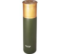JACK PYKE Stainless Steel Bottle 750ml Cartridge Shape, Insulated Bottle Keeps Drinks Hot & Cold for 8 Hours, Thermal Drinking Bottle with Push-Button & Matte Finish for Camping, Hunting-Green