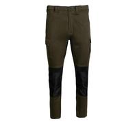 JACK PYKE Technical Work Trousers Men, Durable Polycotton Work Utility & Safety Trousers with Reinforced Knees, Stretch Panels and Tool Pockets Cargo Pants for Farming, Construction, Green Large