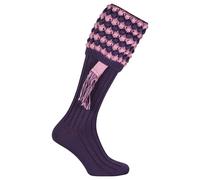 Jack Pyke Men's Pebble Shooting Socks with Garters in Purple | Size: 8-11 Jack Pyke Purple 8-11
