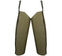 JACK PYKE Unisex Waterproof Over Trousers Chaps 70cm - 600D Polyester Leg Covers with Button Up & Zipper Closure, One Size Fits All, for Hunting, Hiking & Farming - Olive Green
