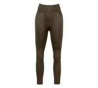 JACK PYKE Utility Women's Leggings - High-Rise Fleece-Lined with Reinforced Knees, Multiple Pockets, High Waisted Ladies Legging for Outdoor Work, Dog Walking and Hiking - Brown, M