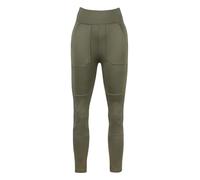 JACK PYKE Utility Women's Leggings - High-Rise Fleece-Lined with Reinforced Knees, Multiple Pockets, High Waisted Ladies Legging for Outdoor Work, Dog Walking and Hiking - Olive, S