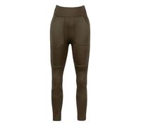 JACK PYKE Utility Women's Leggings - High-Rise Fleece-Lined with Reinforced Knees, Multiple Pockets, High Waisted Ladies Legging for Outdoor Work, Dog Walking and Hiking - Brown, S