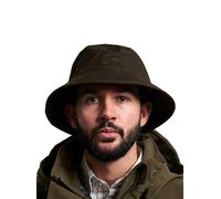 JACK PYKE Waxed Bucket Hat - Waterproof Cotton Sun Hats for Men & Women - Lightweight Summer Hat with Rigid Brim for Camping, Beach, Golf, Travelling - Green 58cm