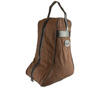 JACK PYKE Wellington Boot Bag - Heavy Duty Cotton Canvas Welly Boot Bag for Adults with Reinforced Base, Full-Length Zip, and Carry Handle for Hunting, Fishing, and Camping - Brown
