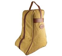 JACK PYKE Wellington Boot Bag - Heavy Duty Cotton Canvas Welly Boot Bag for Adults with Reinforced Base, Full-Length Zip, and Carry Handle for Hunting, Fishing, and Camping - Fawn