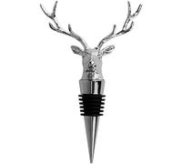 JACK PYKE Stag Wine Bottle Stopper 11cm - Polished Metal, Reusable Wine Cork for Wine, Champagne & Prosecco - Fits Most Bottles, Presentation Box Included - Unique Country Style Gift