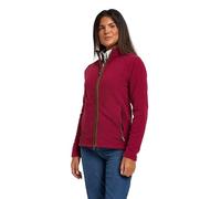 JACK PYKE Womens Fleece Jacket - Lightweight and Breathable Ladies Fleece jacket with Full Zip, Long Sleeves, Zipped Pockets, Faux Leather Piping - Ideal for Travel and Outdoor Sports - Roselle M