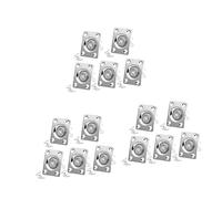 Jack Reacher 15 pcs Screws Square Fer Bass for Plug with Fait Jack Guitar Pièces Electric Électrique Replacement De Plate Silver Electric Guitar