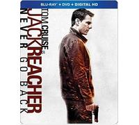 Jack Reacher: Never Go Back SteelBook Includes Exclusive Illustrated Short Story (Blu Ray + DVD + Digital HD)