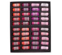 Jack Richeson 422964 Hand Rolled Soft Pastels (40 Piece), Red