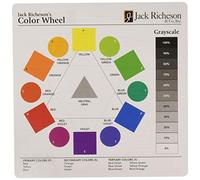 Jack Richeson 499975 Individual Large Color Wheel Teaching Chart, 7" x 7" Size, Assorted Color, 0.5" Height, 7" Width, 7" Length (Pack of 30)