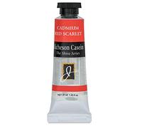 Jack Richeson Artist Casein Colors, 37-Milileter, Cadmium Red Scarlet